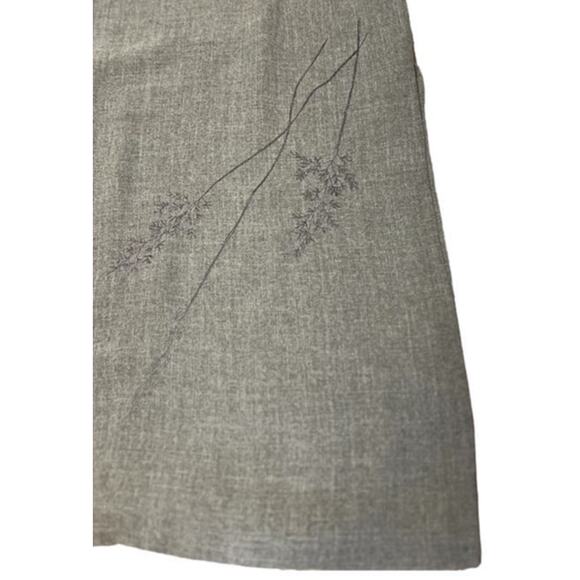 Deadstock Venezia Lane Bryant 90 Style Maxi Skirt Slit Embroidered SZ 14 16 Gray - Picture 2 of 12